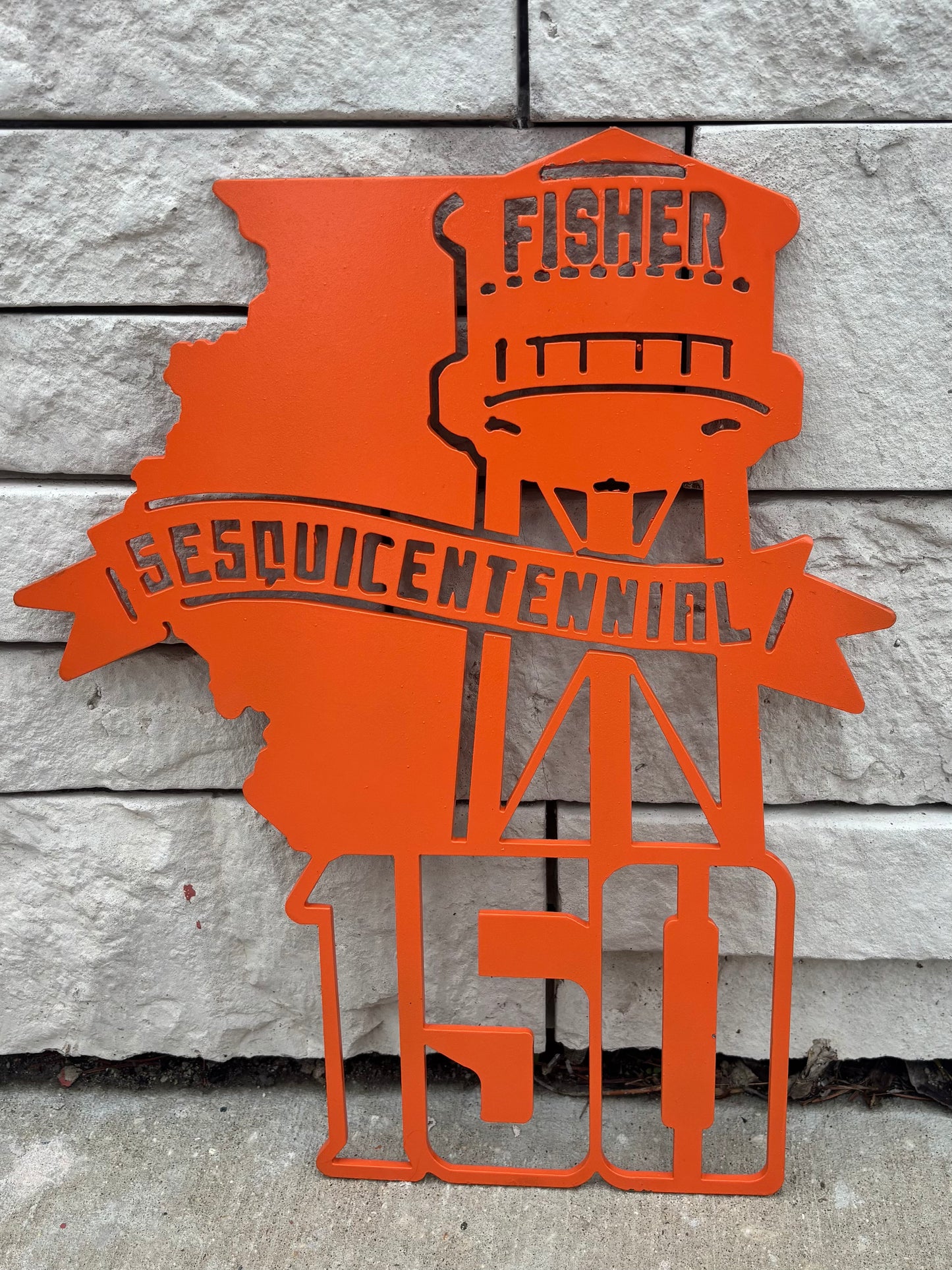 Fisher Sesquicentennial wall hanging